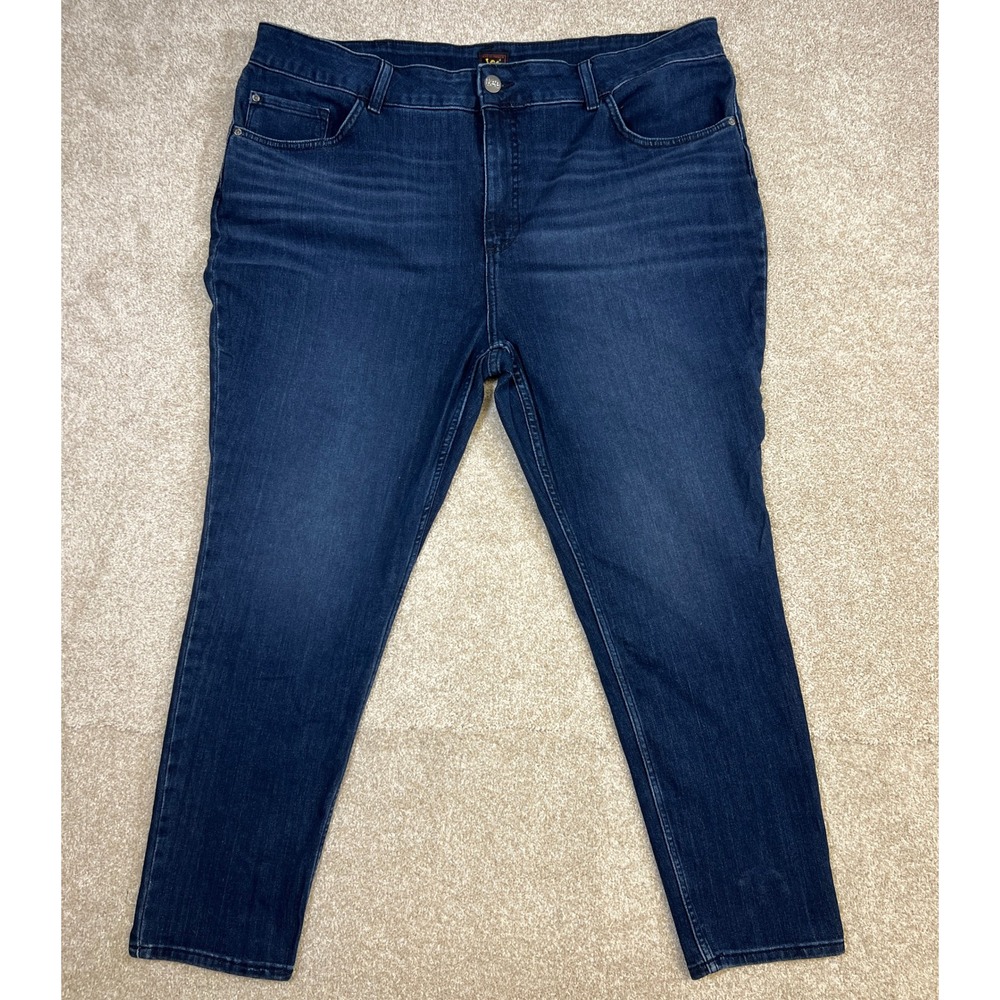 NWT Lee Women's High Rise Skinny Jeans 24W Medium Blue‎ Denim